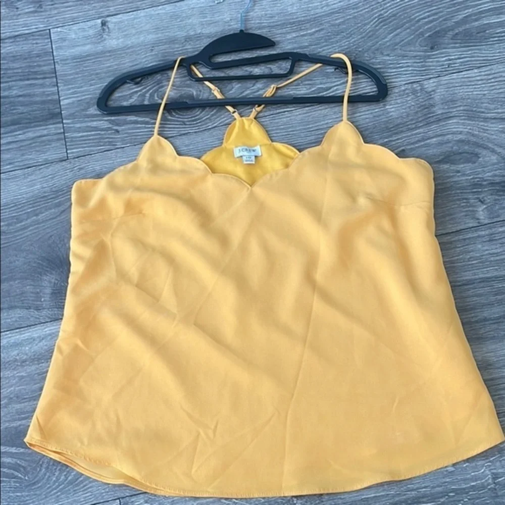 J. Crew Factory Women’s yellow Scalloped Cami Top